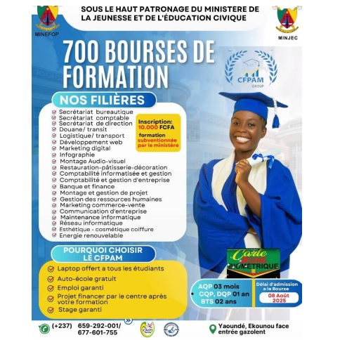 Partenariat Minjec/Cfpam : 700 bourses d'excellence à saisir pour les jeunes