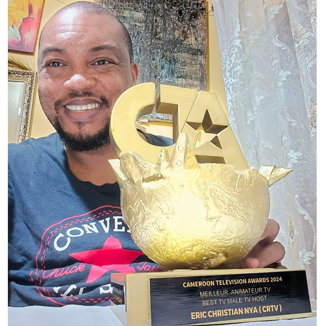 CAMEROUN :: Eric Christian Nya : Meilleur Animateur TV aux Cameroon Television Awards 2024 Eric Christian Nya : Meilleur Animateur TV aux Cameroon Television Awards 2024