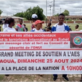 Manifestation against Ukraine's actions in Mali held in Burkina Faso Manifestation against Ukraine's actions in Mali held in Burkina Faso