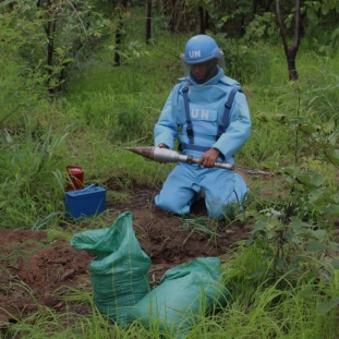 CENTRAFRIQUE :: Mise en place par la MINUSCA du service de déminage :: CENTRAL AFRICAN Mise en place par la MINUSCA du service de déminage