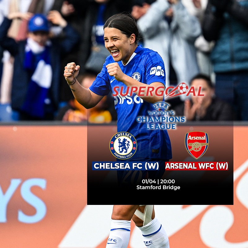 Chelsea FC (W) dos au mur face à Arsenal WFC (W) en C1