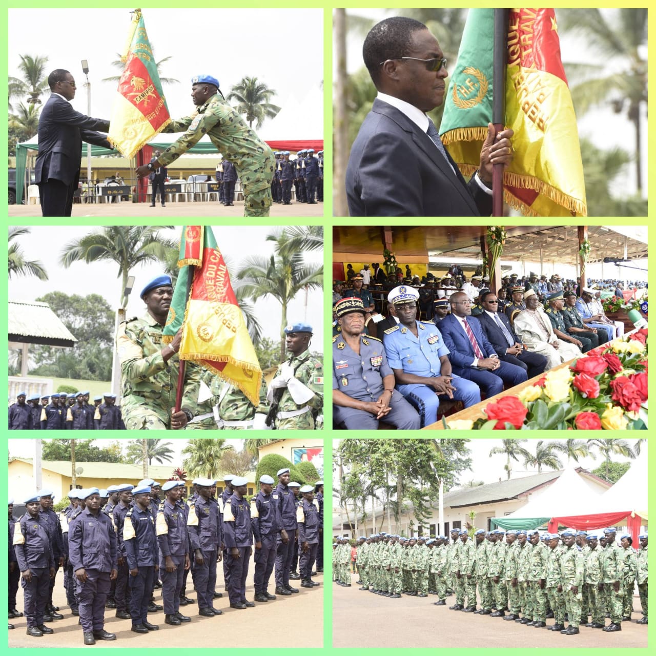 Restitution de l'étendard du 11e contingent camerounais de la Munusca à (BATCAM): Mission terminée
