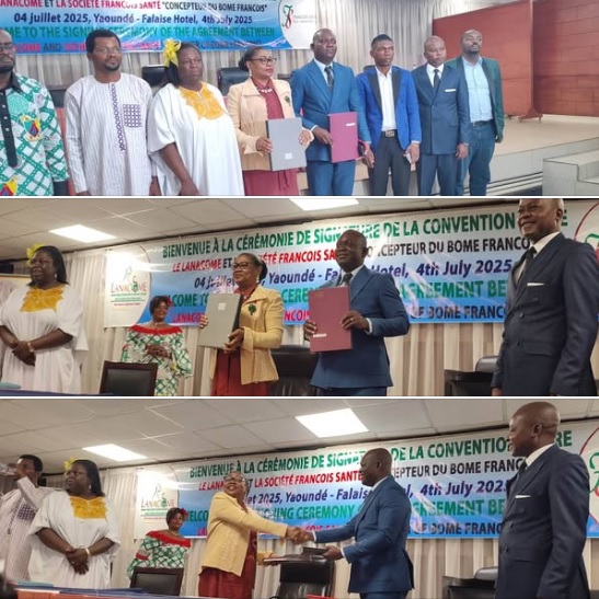 CAMEROUN :: Bome François s'allie au Lanacome pour la qualité et fiabilité de ses produits :: CAMEROON Bome François s'allie au Lanacome pour la qualité et fiabilité de ses produits