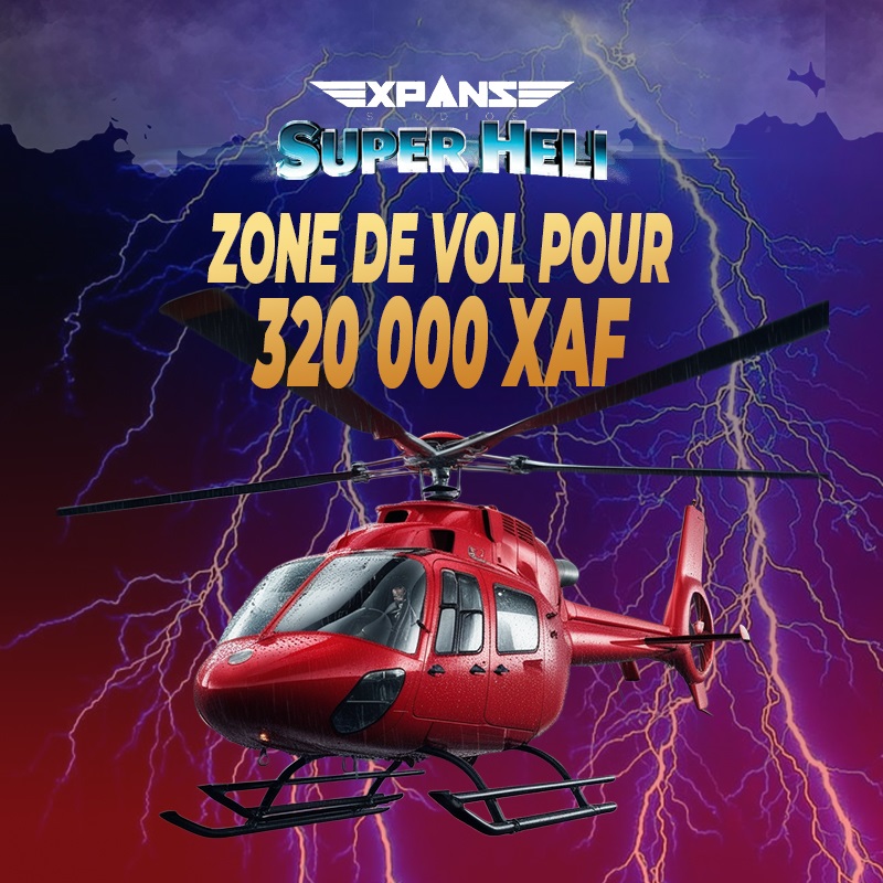 CHALLENGE SUPER HELI : CHACUN GAGNE SUR 320 000 XAF à SUPERGOOAL !