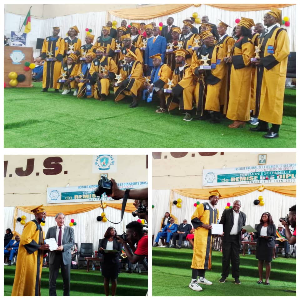 CAMEROUN :: La JACSM parraine la sortie de la troisième promotion de l'école des métiers du sport de l'injs. :: CAMEROON La JACSM parraine la sortie de la troisième promotion de l'école des métiers du sport de l'injs.