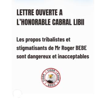 CAMEROUN :: Lettre ouverte du CODE à Cabral Libii suite aux propos de Roger Bébé, vice-président du Pcrn :: CAMEROON Lettre ouverte du CODE à Cabral Libii suite aux propos de Roger Bébé, vice-président du Pcrn