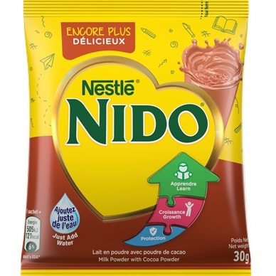 Produits made in Cameroun : NESTLÉ NIDO® GOÛT CACAO EST PROPRE À LA CONSOMMATION