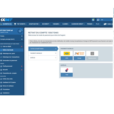 Mon retrait 1xBet mobile ne marche pas, comment faire