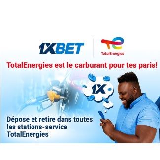 Service sympa : recharge ton compte 1xBet dans les stations-service TotalEnergies !