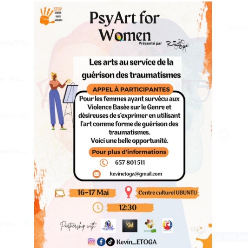 Le projet  social Psy Art for women utilise l'art pour guérir les traumatismes durant 2 jours à Yaoundé