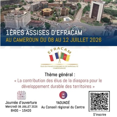Les 1ères assises  d'EFRACAM se tiennent du  08 AU 12 JUILLET 2026 au Cameroun