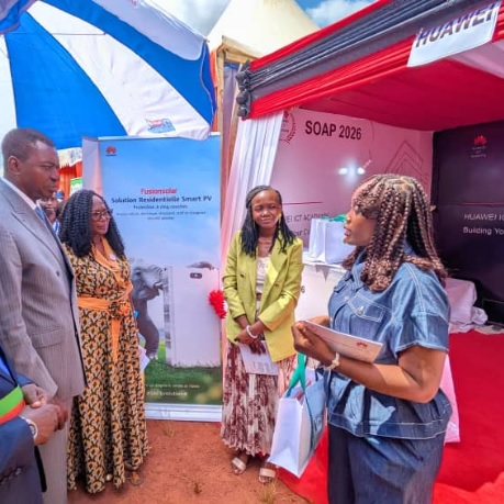 Chantier de modernisation d'une route au Cameroun