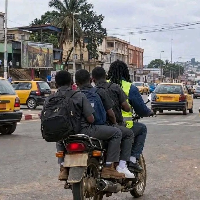 Chantier de modernisation d'une route au Cameroun