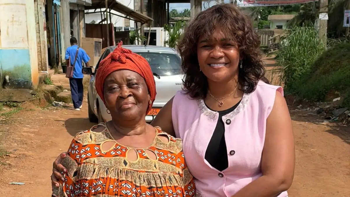 Chantier de modernisation d'une route au Cameroun