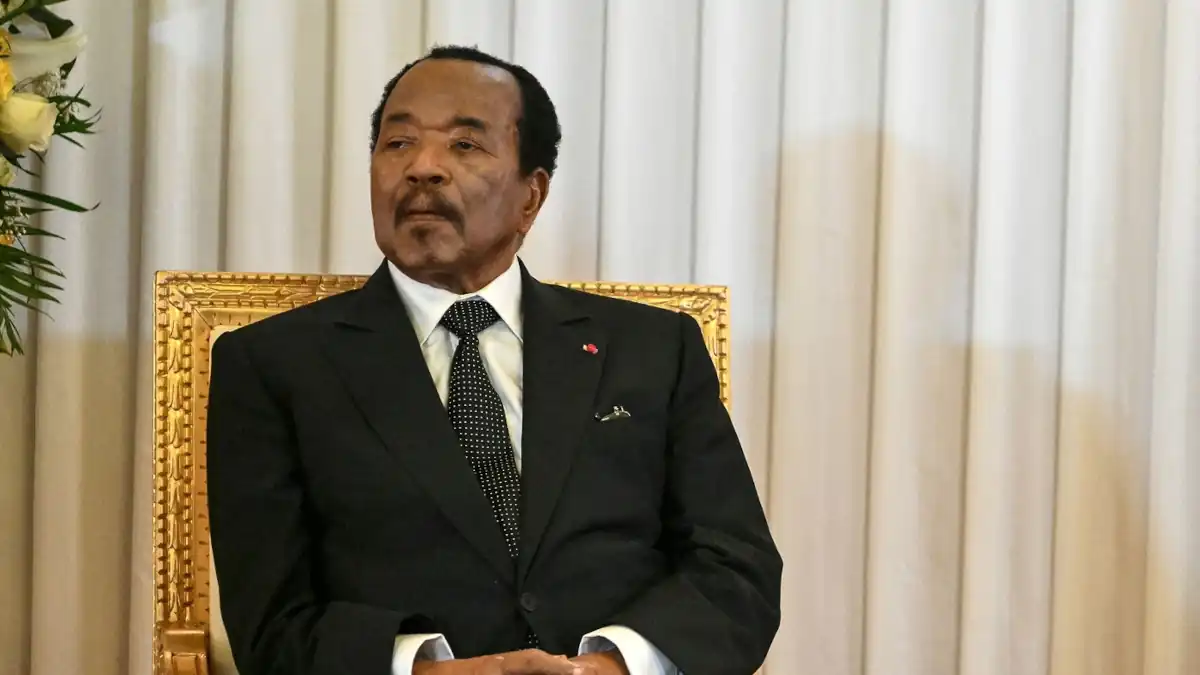 Chantier de modernisation d'une route au Cameroun