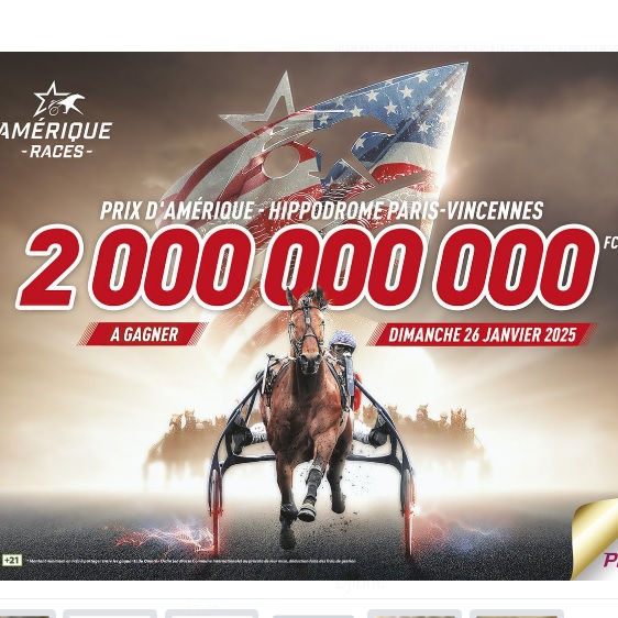 CAMEROUN :: Prix d’Amérique : Deux milliards Fcfa à gagner Ce dimanche 26 janvier :: CAMEROON Prix d’Amérique : Deux milliards Fcfa à gagner Ce dimanche 26 janvier