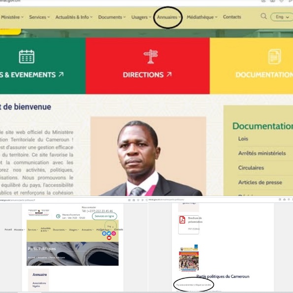 Le Site Internet du MINAT est-il de nouveau manipulé ou piraté ?