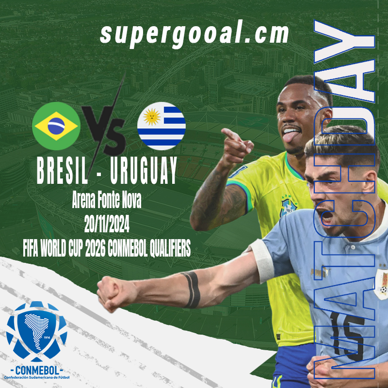 BRÉSIL :: Le Brésil affronte l’Uruguay dans la course au mondial 2026 :: BRAZIL Le Brésil affronte l’Uruguay dans la course au mondial 2026