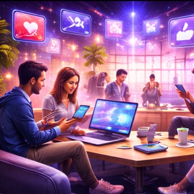 Divertissement en ligne : plateformes sociales et formats interactifs