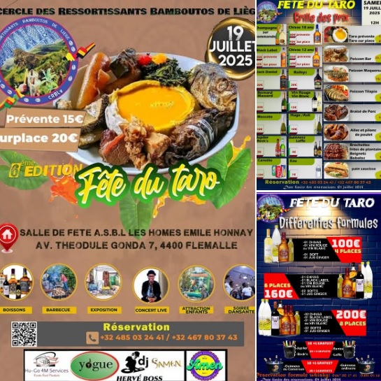 La 6eme édition de la fête du taro annoncée en Belgique le 19 juillet prochain :: BELGIUM La 6eme édition de la fête du taro annoncée en Belgique le 19 juillet prochain