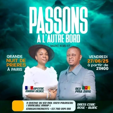 FRANCE :: Grande veillée de prière ce 27 juin à Paris Grande veillée de prière ce 27 juin à Paris