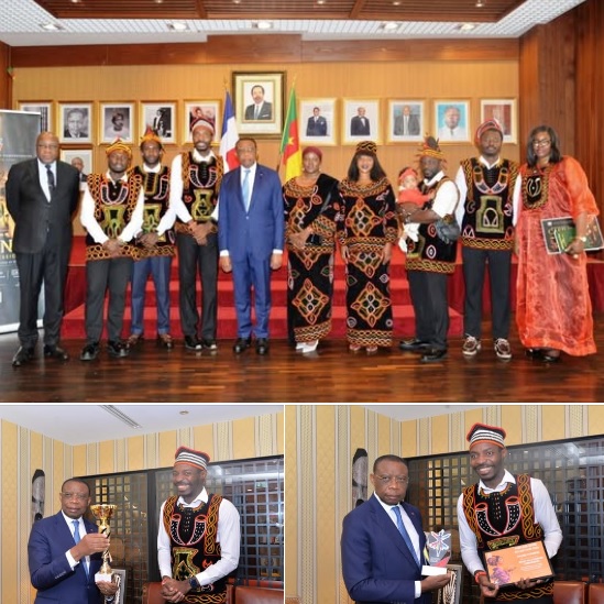 Le ballet de la diaspora Camerounaise reçu par l'ambassadeur du Cameroun en France