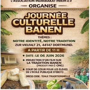 L'association Indibiakat Mikim eV organise le 6 juin prochain à Dortmund la journée culturelle Banen