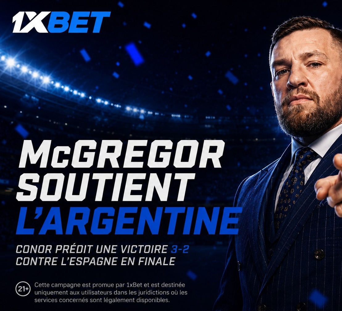 Festival de buts : Conor McGregor a placé un pari de 100 000 USD sur la finale du Tournoi planétaire