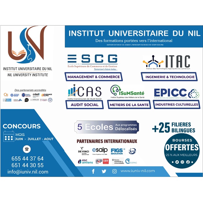 COMMUNIQUÉ; Annonce officielle de la création de l’Institut Universitaire du Nil.