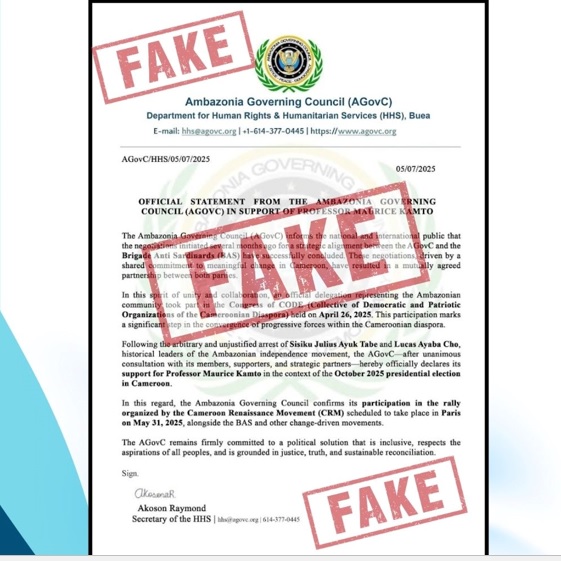 ROYAUME-UNI :: Réponse officielle du CODE à la manipulation orchestrée par le régime de Yaoundé :: UNITED KINGDOM Réponse officielle du CODE à la manipulation orchestrée par le régime de Yaoundé