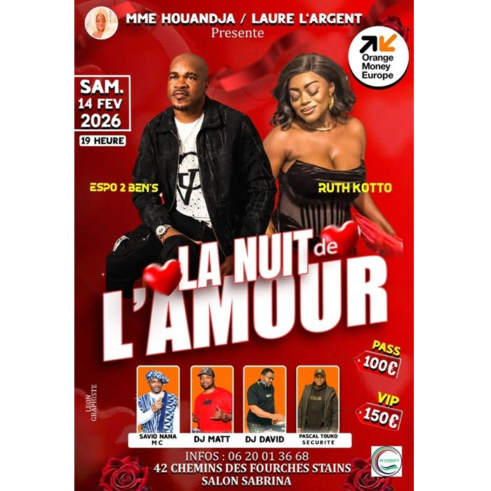 La Nuit de l’Amour 2026 : un souffle d’émotion au cœur de la diaspora