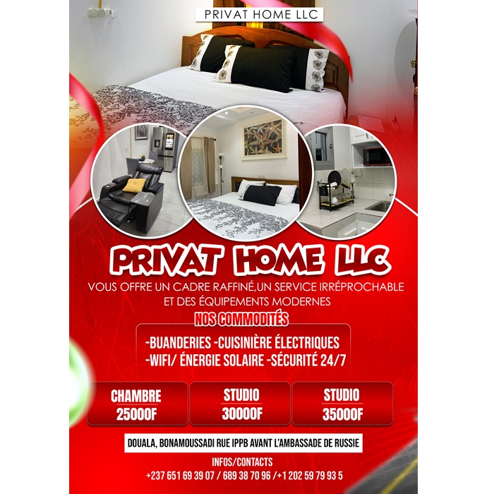 PRIVAT HOME LLC – Votre confort, notre priorité à Douala