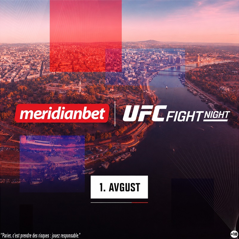 Meridianbet devient sponsor officiel de l'UFC Fight Night Belgrade