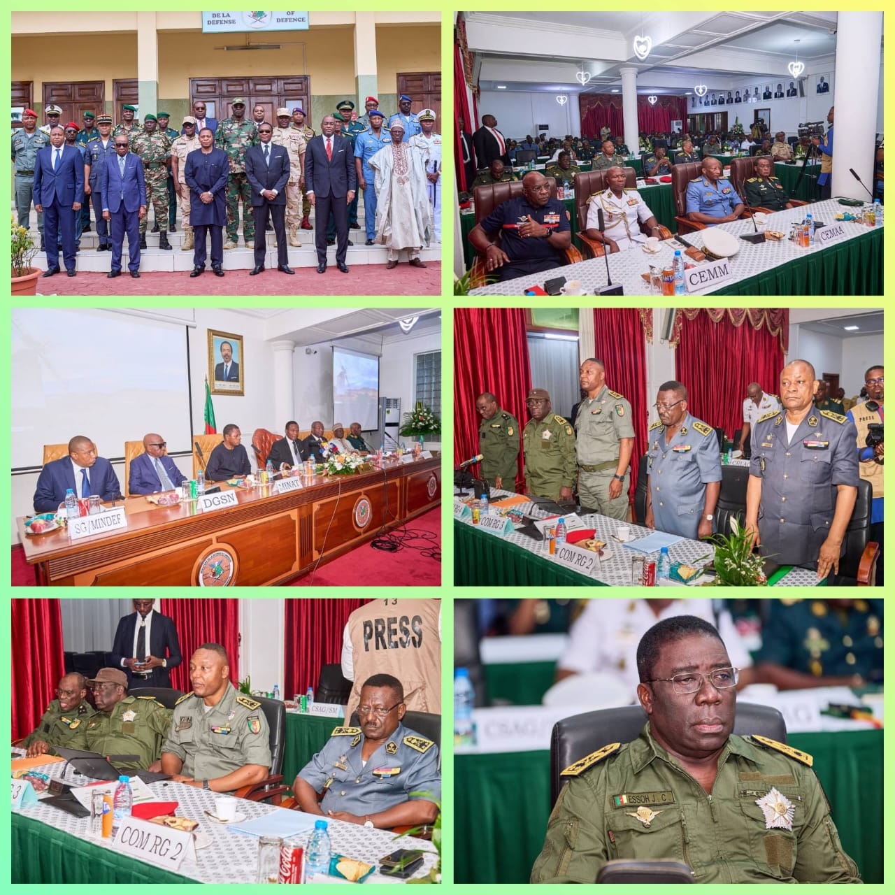 Sécurité nationale : Réunion stratégique au MINDEF en prélude à la visite papale et au 20 Mai